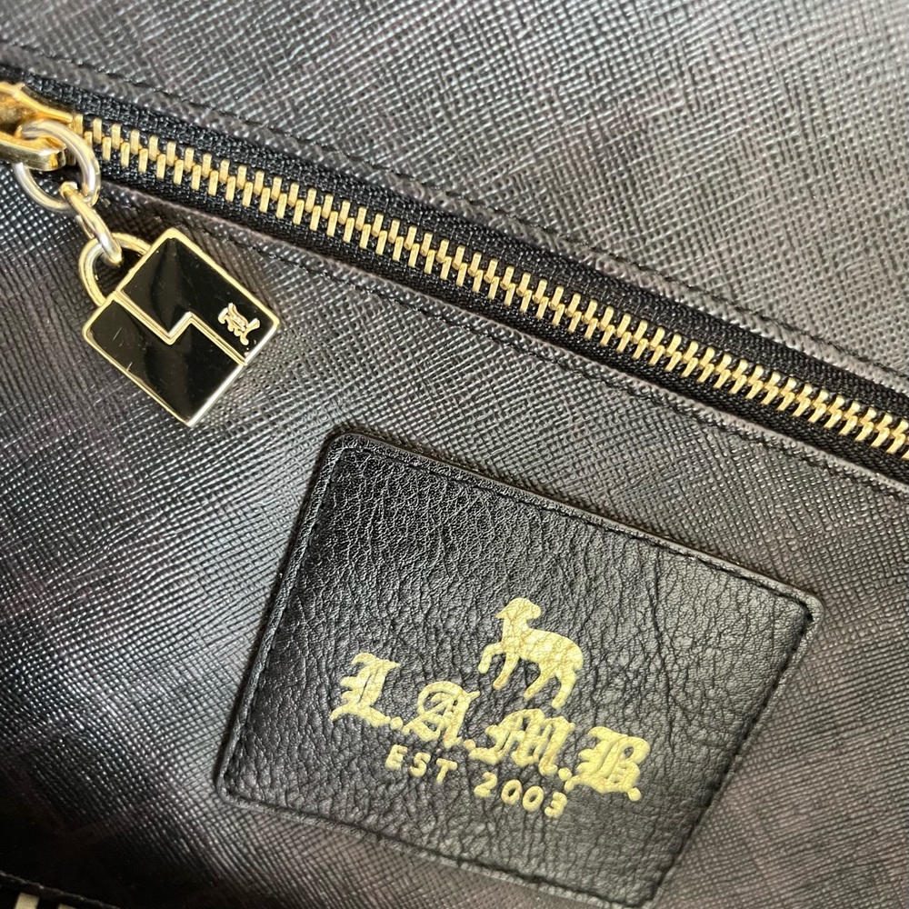LAMB L.A.M.B large TOTE BAG Gwen Stefani sheep logo AUTHENTIC w/ dustbag - Picture 5 of 17